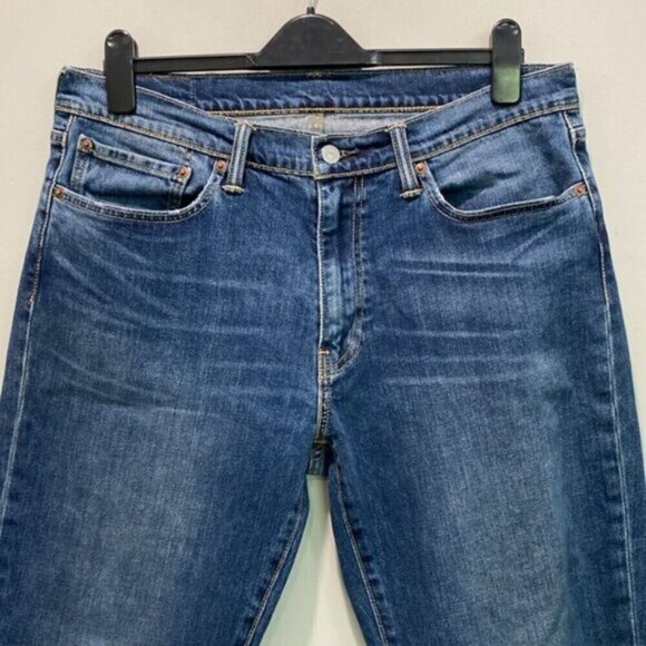 Levi's Straight Leg Blue Jeans Size 34 - Picture 4 of 15